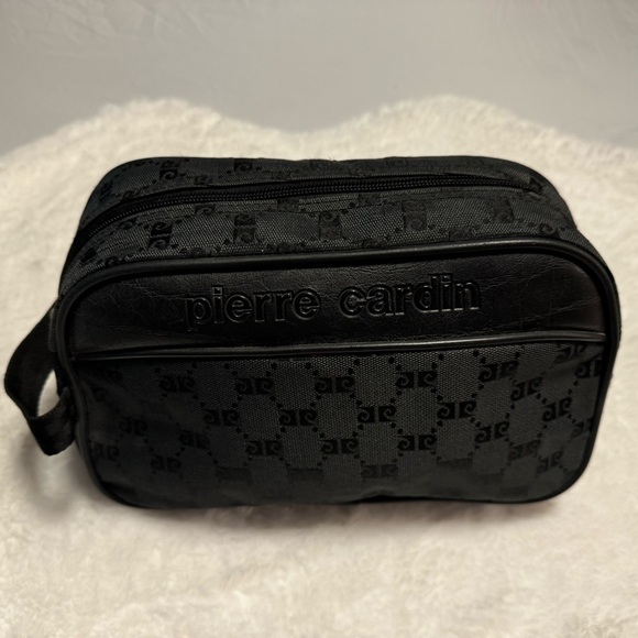 Pierre Cardin Classic Logo Toiletry Bag Cosmetic Case Vintage Unisex Travel 11x7 - Picture 5 of 16